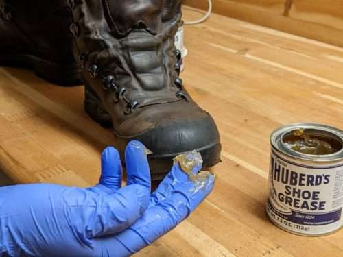 Huberd's shoe grease on sale on leather jacket